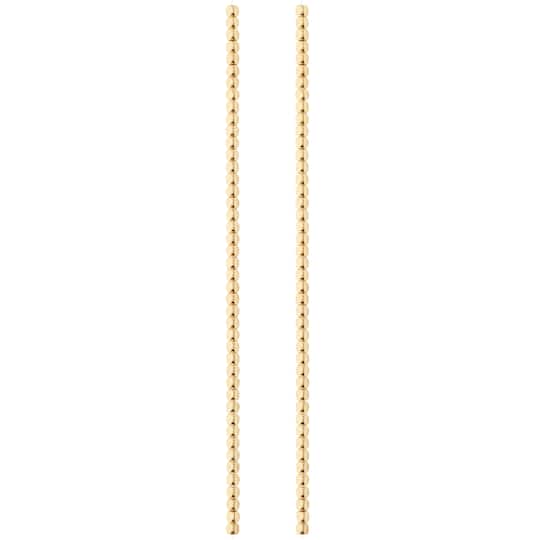 12 Pack: Gold Metal Irregular Shape Beads, 3mm by Bead Landing™
